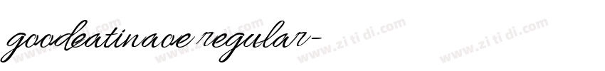goodeatinaoe regular字体转换 goodeatinaoe regular字体转换